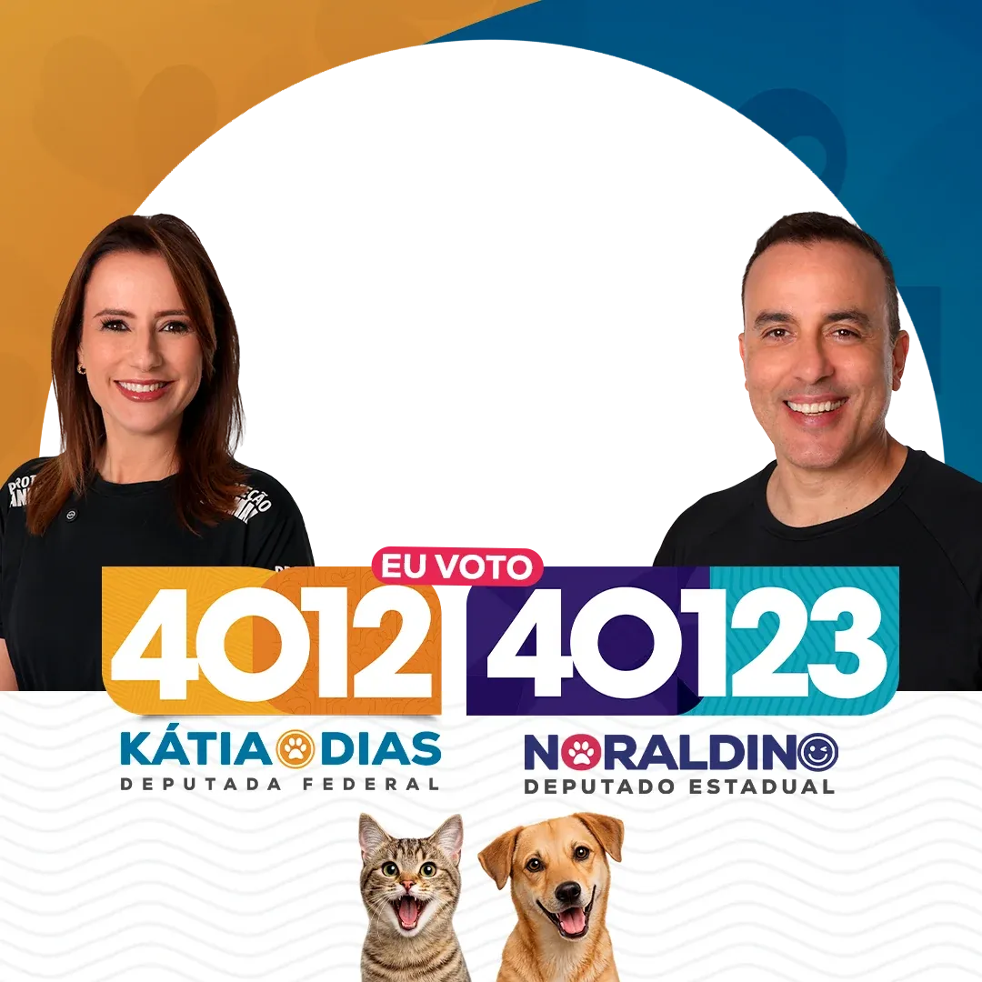 Os dois juntos — Kátia e Noraldino com você